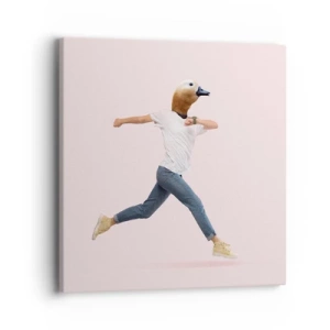 Cuadro sobre lienzo - Impresión de Imagen - Una pizca de absurdez - 40x40 cm