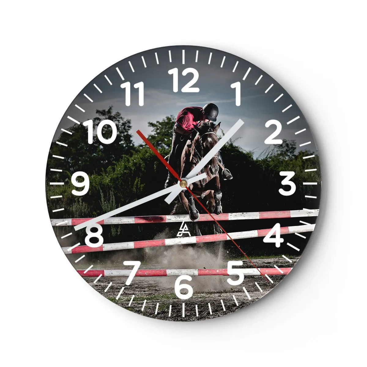 Reloj de pared - Reloj de vidrio - Juntos por la victoria - 30x30 cm
