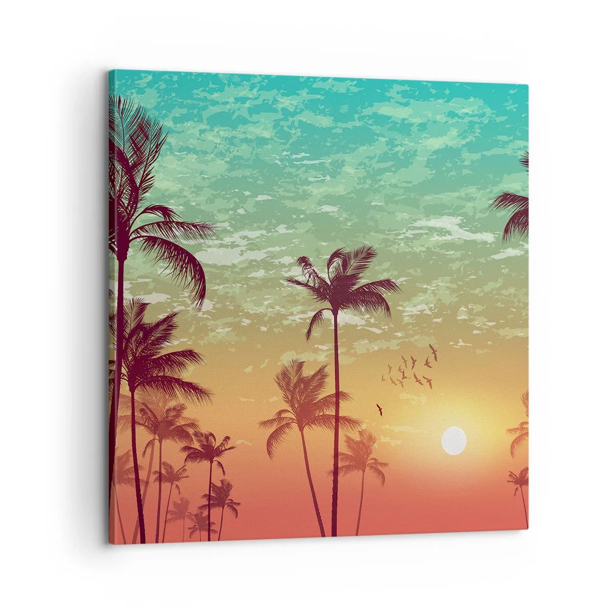 Cuadro sobre lienzo - Impresión de Imagen - Ambientes tropicales - 60x60 cm