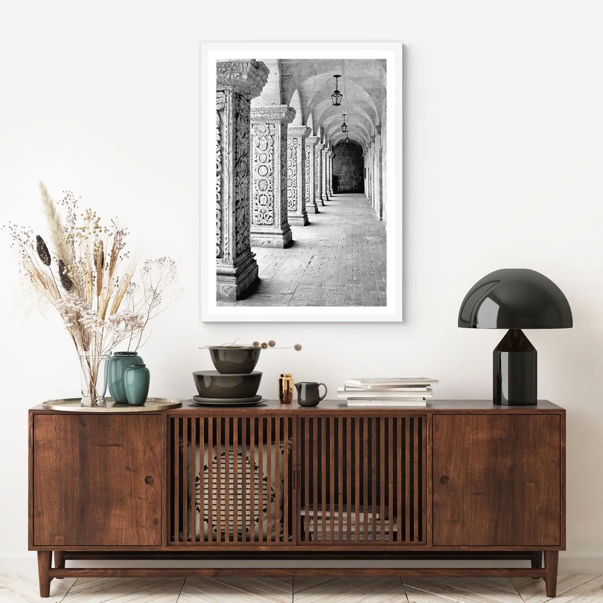 Póster en marco blanco - ¿Y adónde nos llevará...? - 70x100 cm