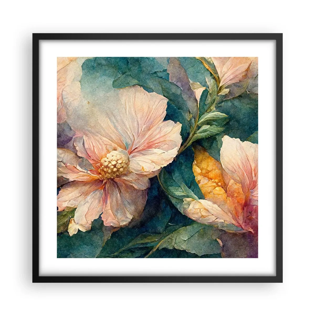 Póster en marco negro - La sutileza misma - 50x50 cm