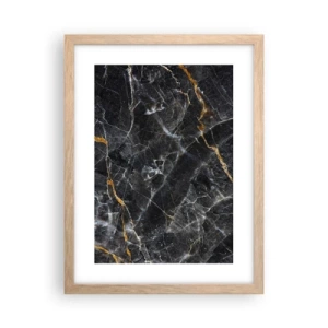 Póster en marco roble claro - La vida interior de la piedra - 30x40 cm