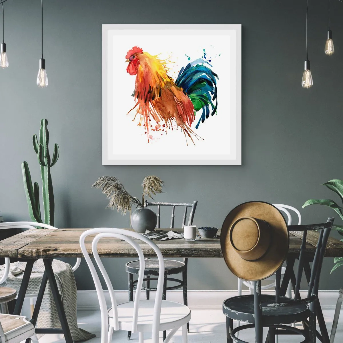 Póster en marco blanco - Un manto real, un orgullo real - 60x60 cm