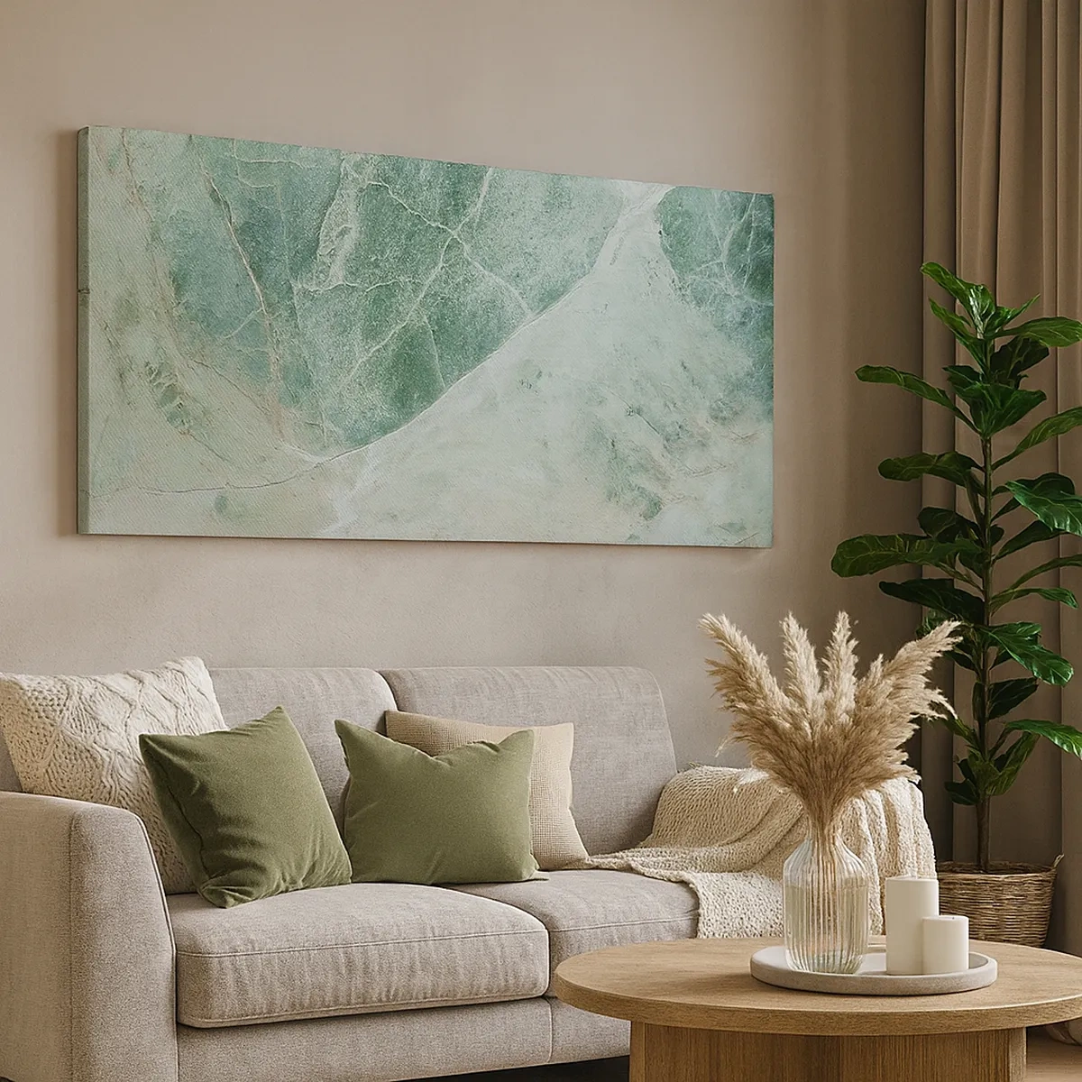 Cuadro sobre lienzo - Impresión de Imagen - El noble frescor de la piedra - 30x30 cm