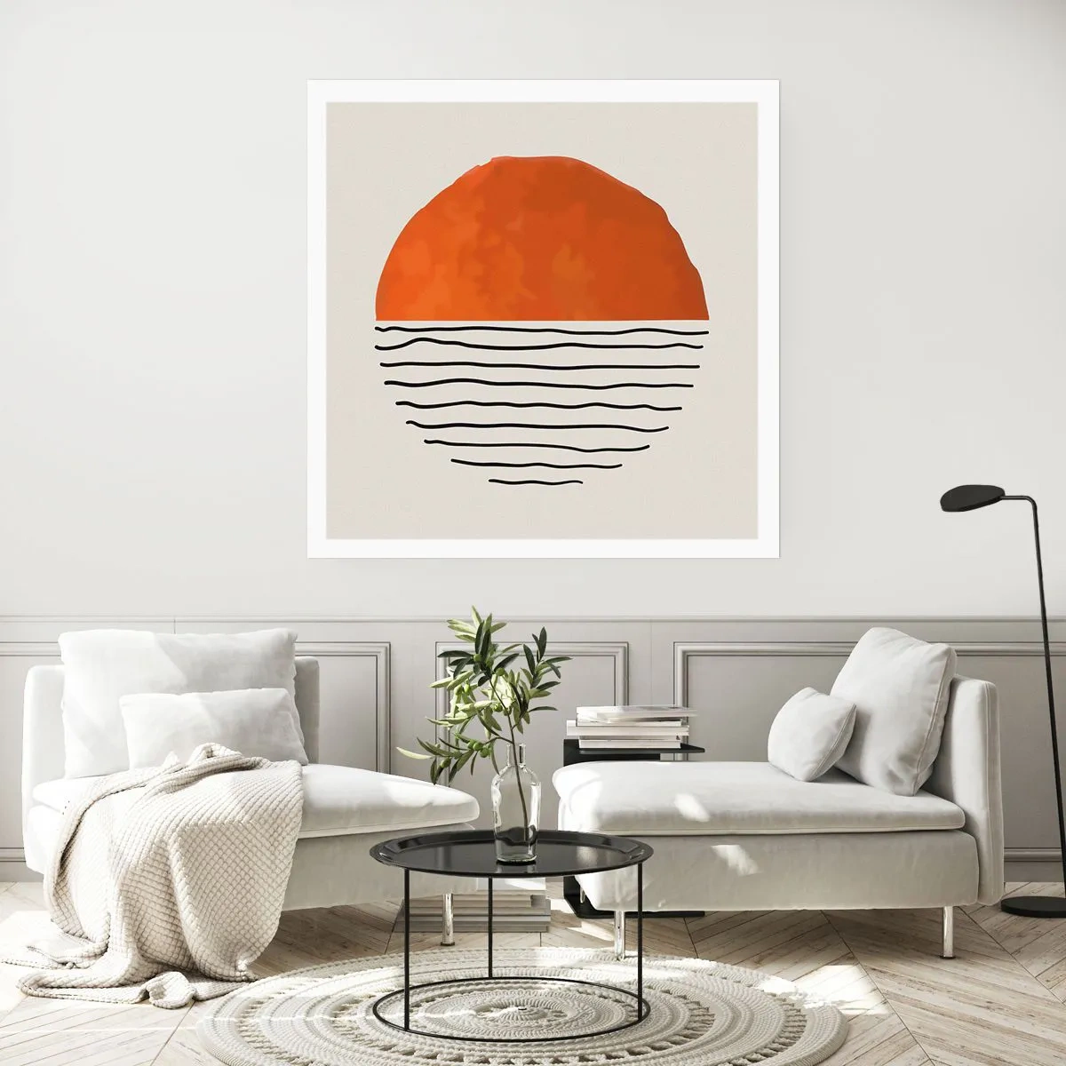 Póster - En un ambiente japonés - 60x60 cm