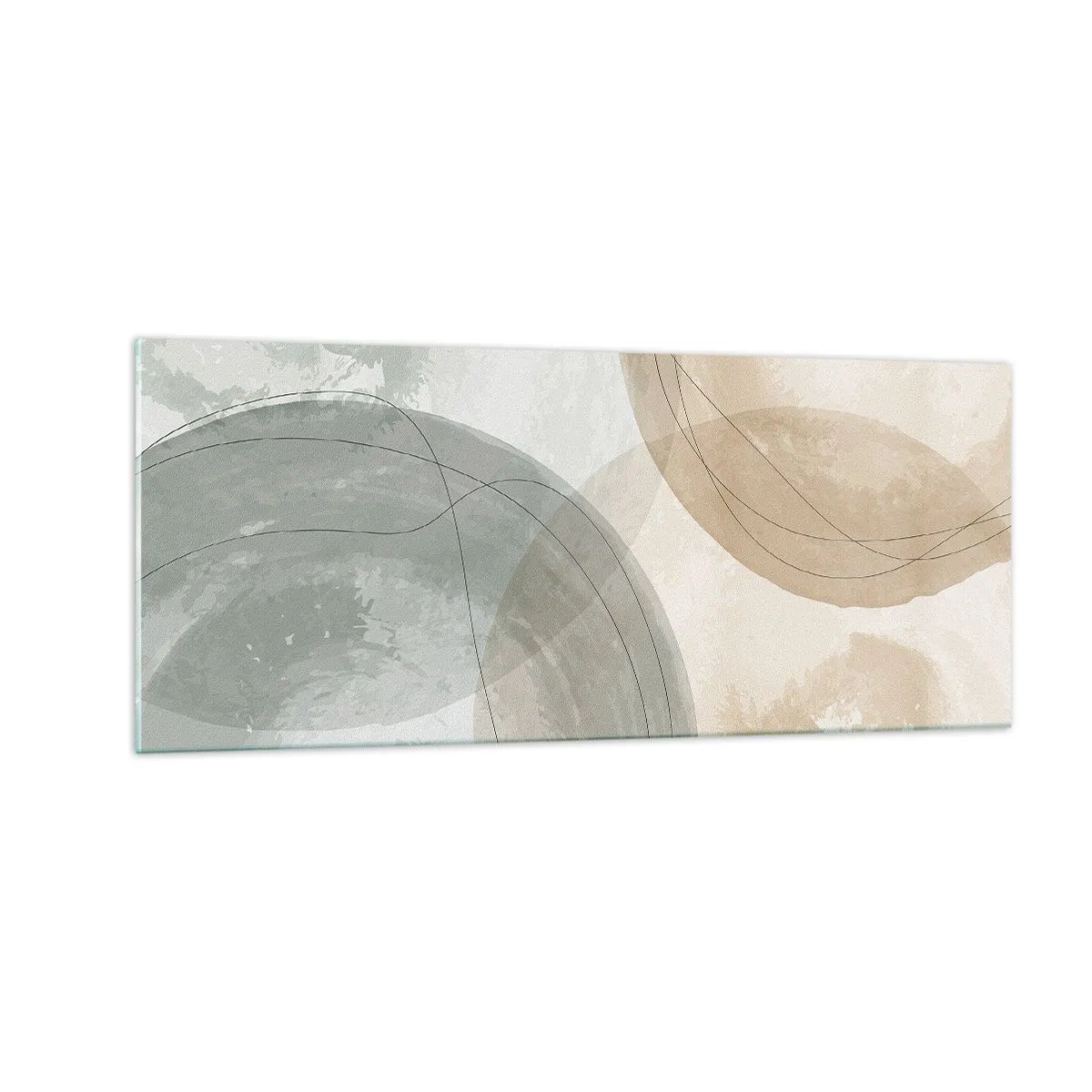 Cuadro sobre vidrio - Impresiones sobre Vidrio - Mundos que se entrecruzan - 100x40 cm