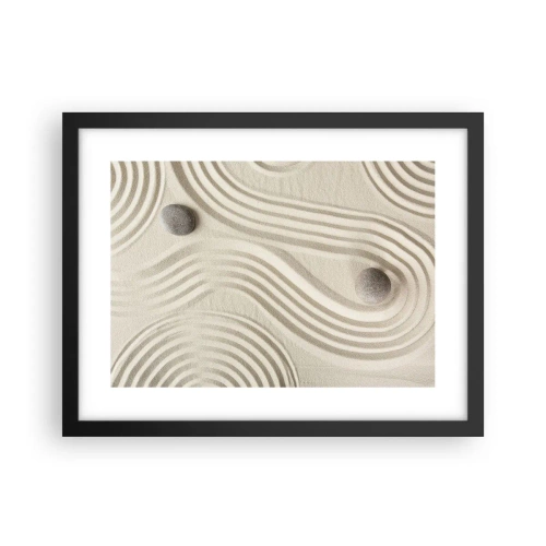 Póster en marco negro - Un toque de calidez - 40x30 cm