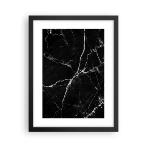 Póster en marco negro - La vida secreta de la piedra - 30x40 cm