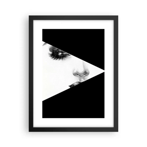 Póster en marco negro - Siempre hay algo por descubrir - 30x40 cm