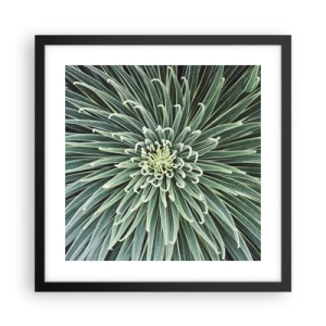 Póster en marco negro - El nacimiento de una estrella - 40x40 cm