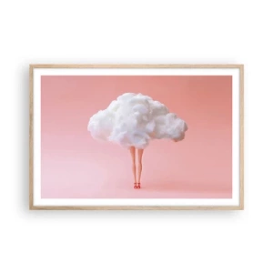 Póster en marco roble claro - Dulce promesa - 91x61 cm