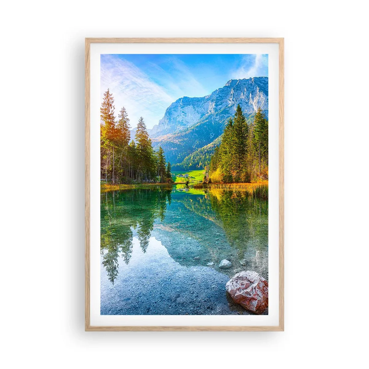 Póster en marco roble claro - La dulzura del otoño - 61x91 cm