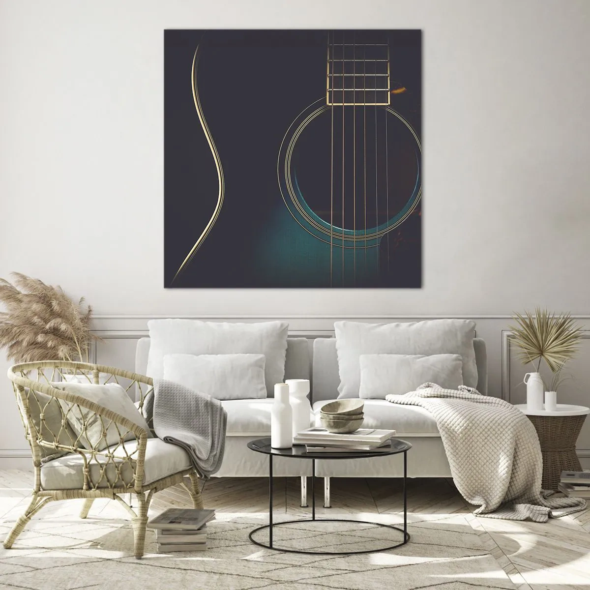 Cuadro sobre vidrio - Impresiones sobre Vidrio - Un momento antes de que suene - 60x60 cm