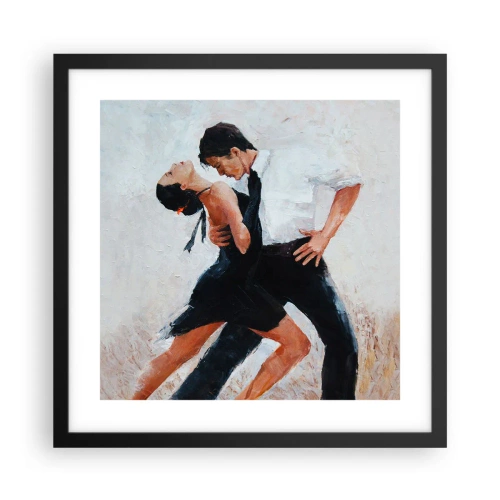 Póster en marco negro - El tango de mis sueños - 40x40 cm