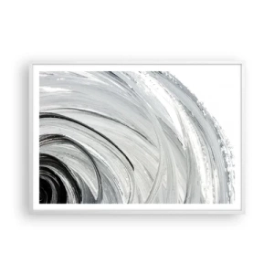 Póster en marco blanco - Composición orbital - 100x70 cm