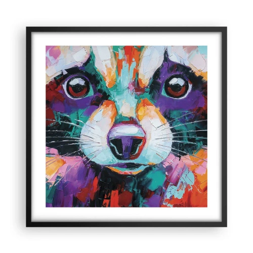 Póster en marco negro - Solo buenas emociones - 50x50 cm