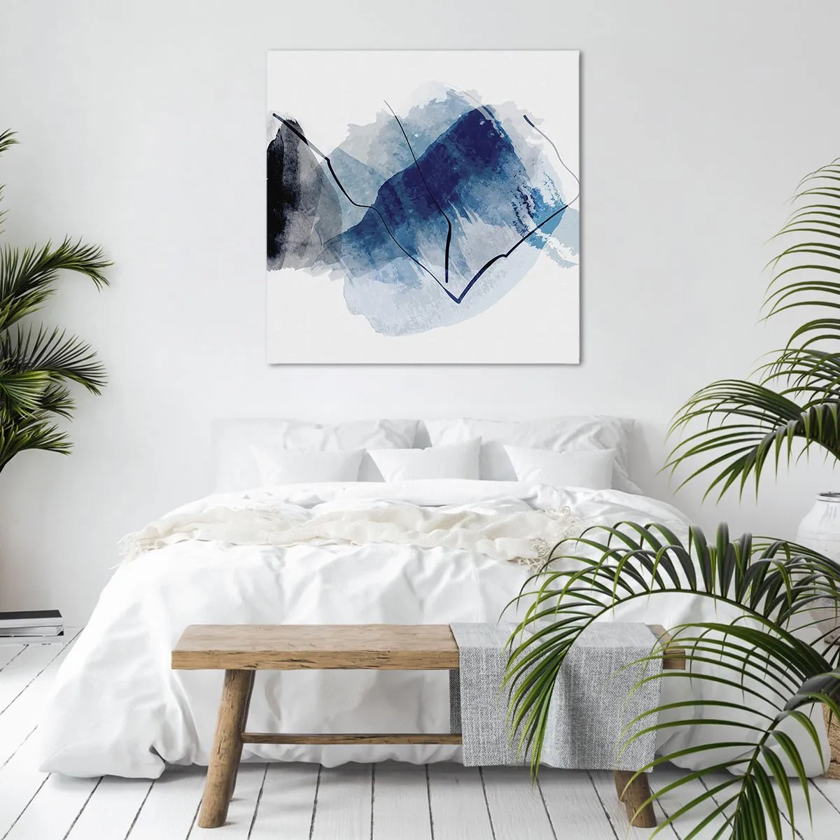 Cuadro sobre lienzo - Impresión de Imagen - Montaña helada - 30x30 cm