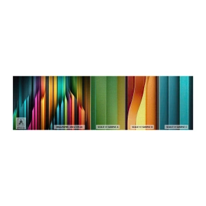 Muestra de fotomural Premium Canvas - Órgano luminoso - Vistoso, Líneas, Abstracción - 100x30 cm