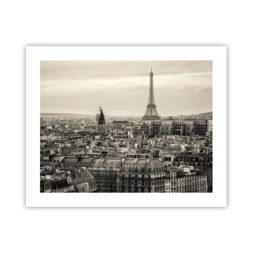 Póster - Sobre los tejados de París - 50x40 cm