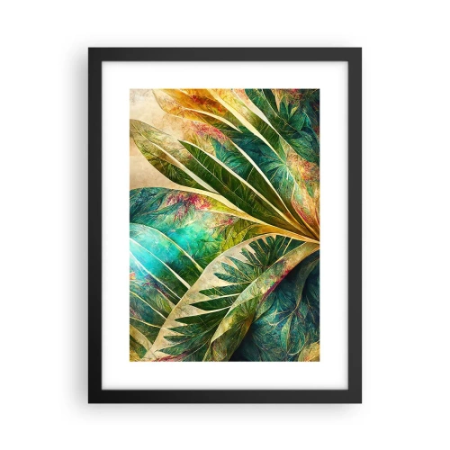 Póster en marco negro - Los colores del trópico - 30x40 cm