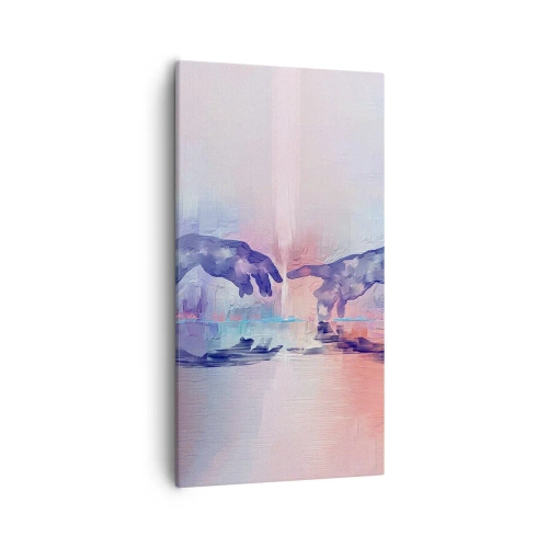 Cuadro sobre lienzo - Impresión de Imagen - Chispa divina de vida - 55x100 cm