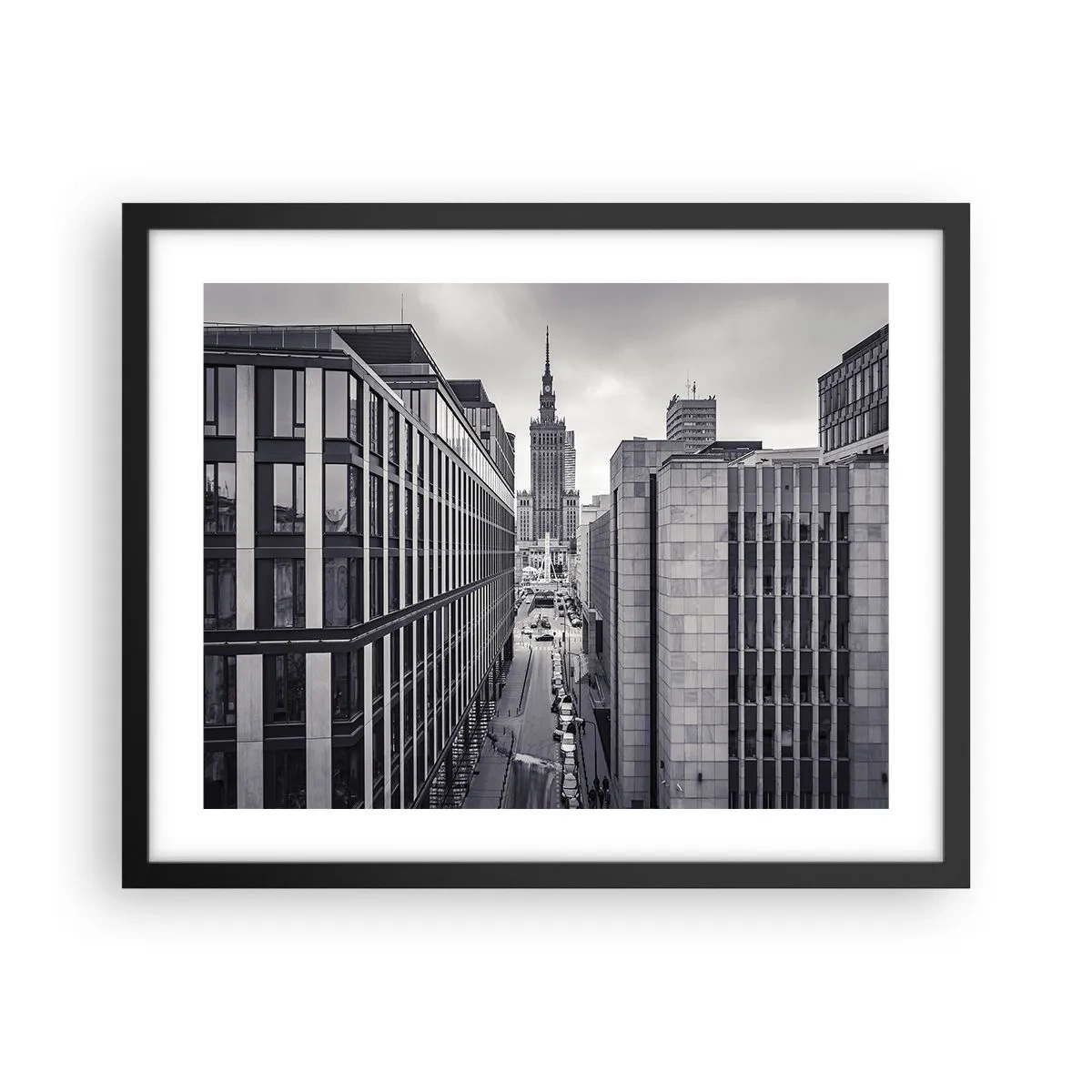 Póster en marco negro - Valle de Varsovia - 50x40 cm