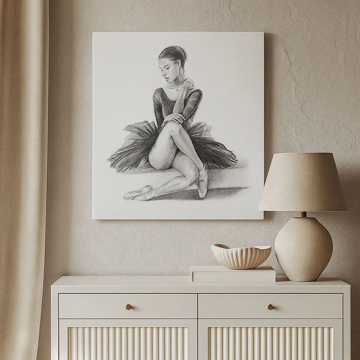 Cuadro sobre lienzo - Impresión de Imagen - Amante de la danza - 30x30 cm