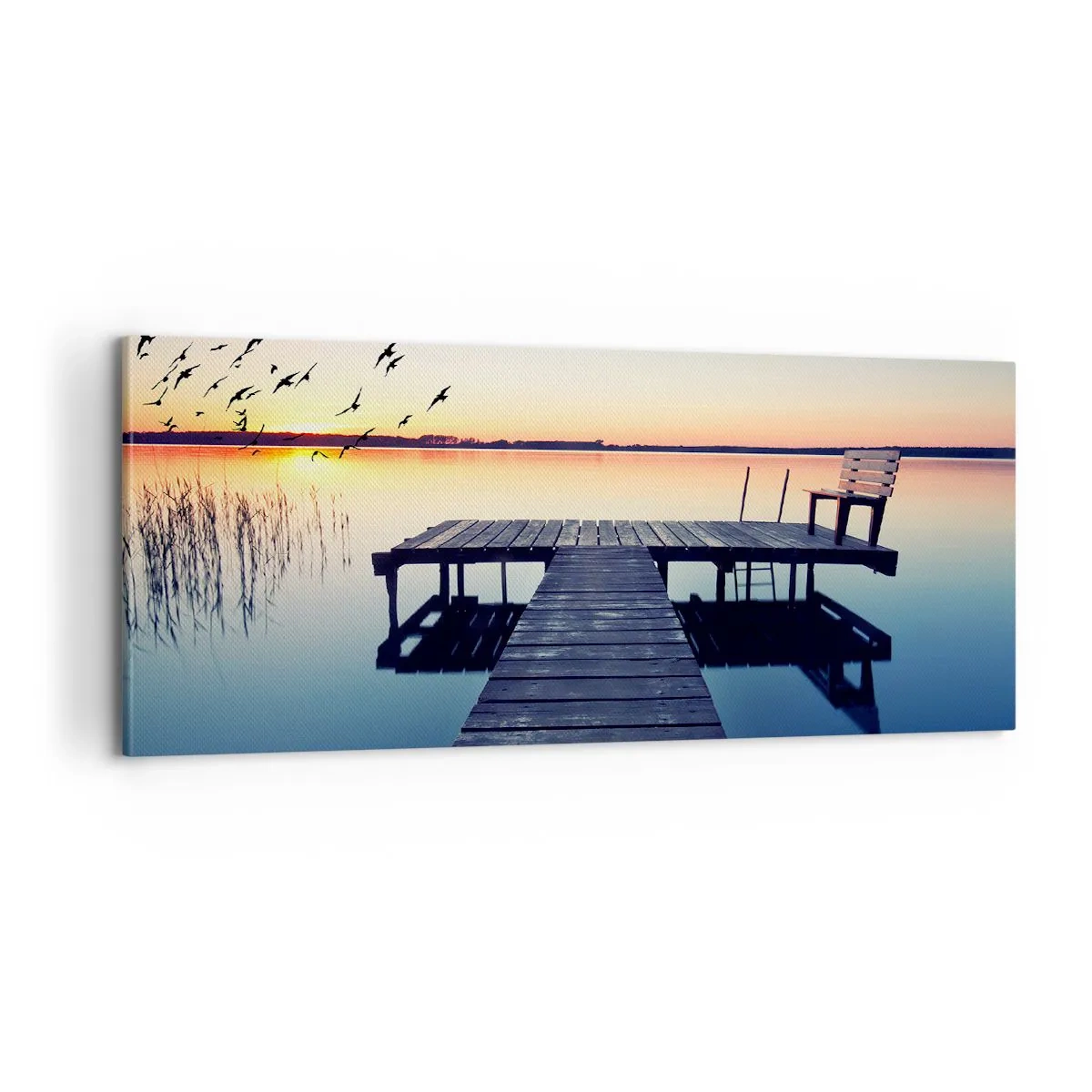 Cuadro sobre lienzo - Impresión de Imagen - Fue un buen día - 100x40 cm