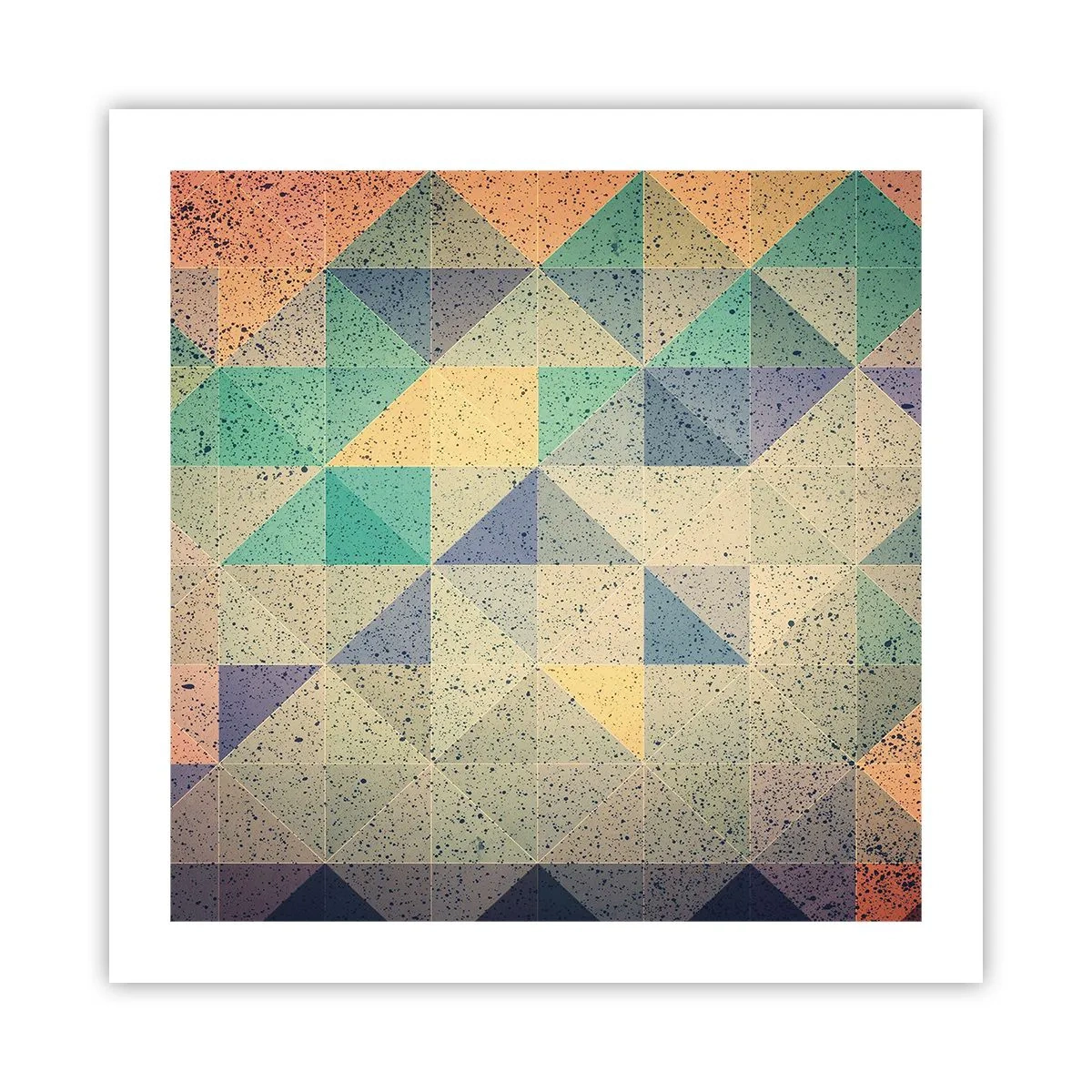 Póster - República de los triángulos - 50x50 cm