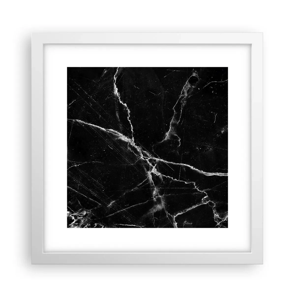 Póster en marco blanco - La vida secreta de la piedra - 30x30 cm