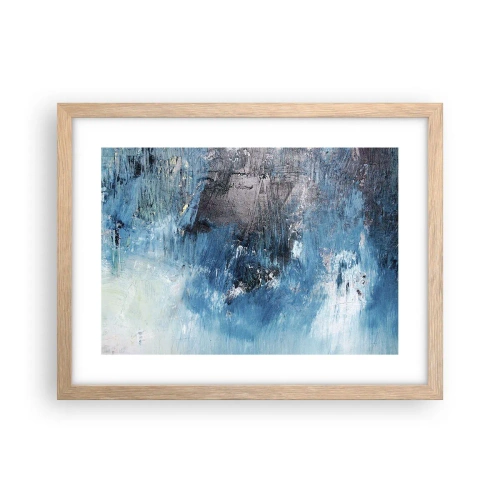 Póster en marco roble claro - Rapsodia celeste - 40x30 cm