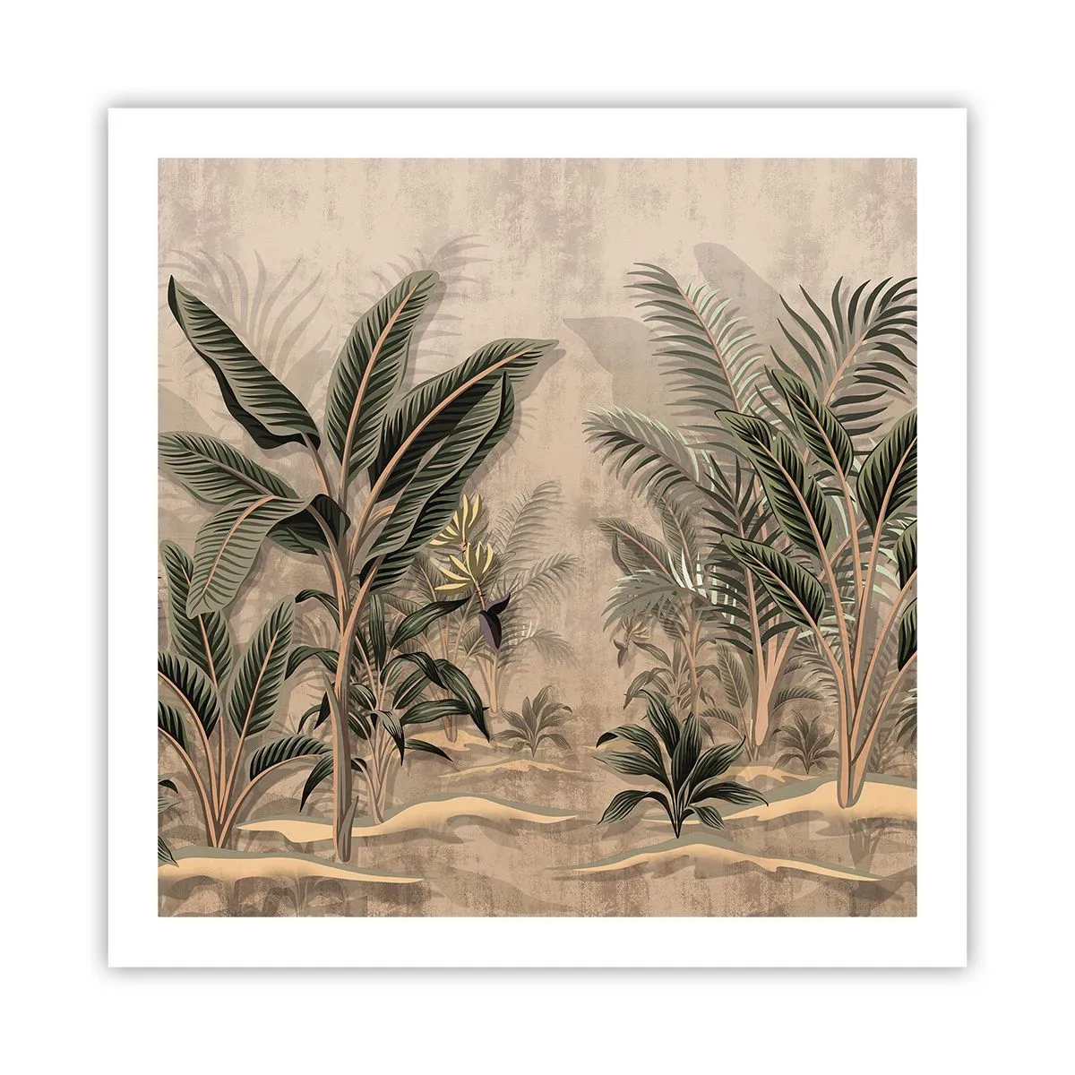 Póster - Grabados de estilo colonial - 60x60 cm