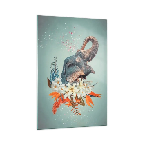 Cuadro sobre vidrio - Impresiones sobre Vidrio - Un grito de alegría - 70x100 cm