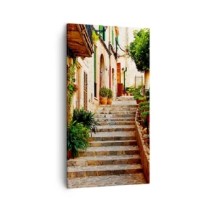 Cuadro sobre lienzo - Impresión de Imagen - La magia de unas vacaciones en España - 45x80 cm