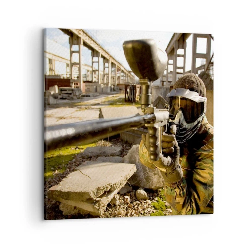 Cuadro sobre lienzo - Impresión de Imagen - Y puedes ser un héroe - 60x60 cm