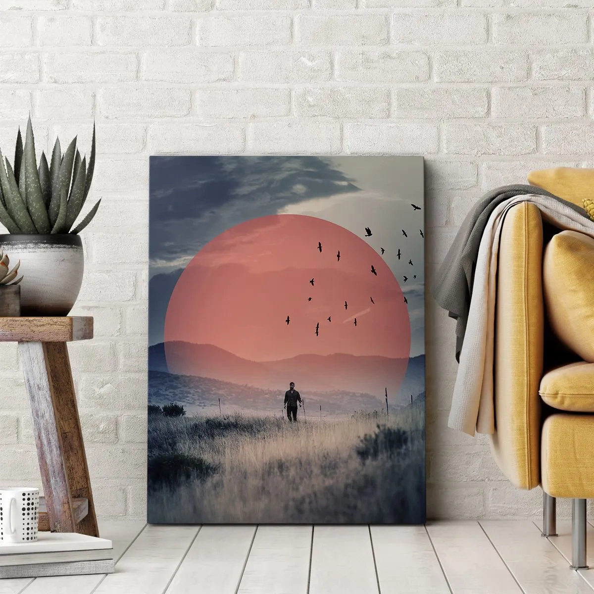 Cuadro sobre lienzo - Impresión de Imagen - En su elemento - 70x100 cm