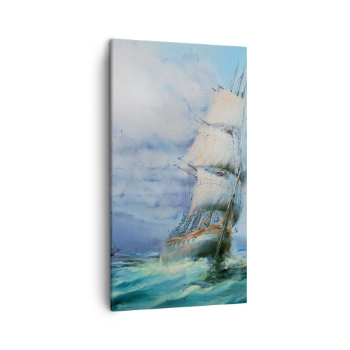 Cuadro sobre lienzo - Impresión de Imagen - Viento en popa - 45x80 cm