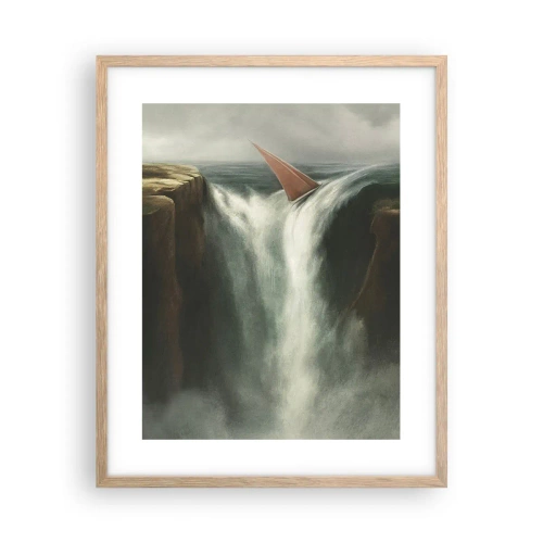 Póster en marco roble claro - Precauciones de la vida - 40x50 cm