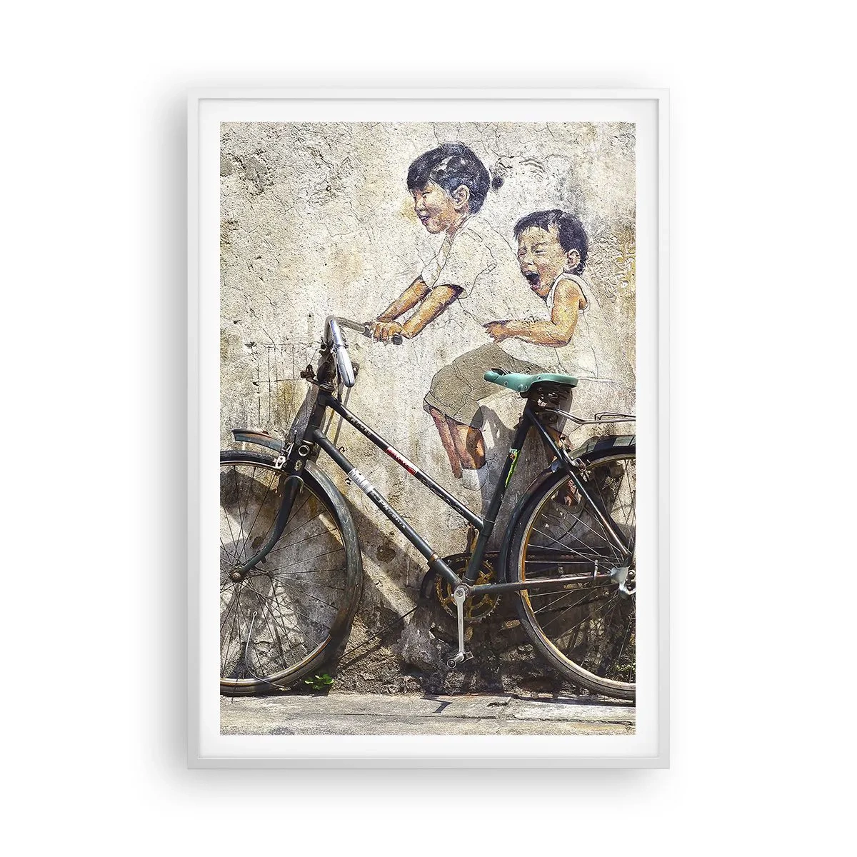 Póster en marco blanco - ¿Verdadero o falso? - 70x100 cm