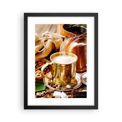 Póster en marco negro - Que tengas un buen día - 30x40 cm