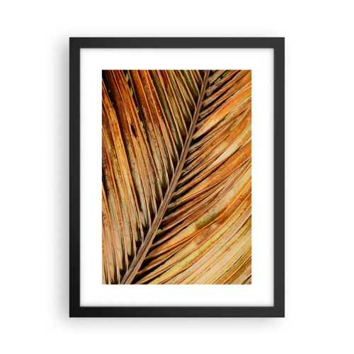 Póster en marco negro - Oro de coco - 30x40 cm