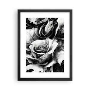 Póster en marco negro - Siempre como una reina - 30x40 cm