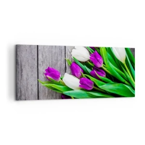 Cuadro sobre lienzo - Impresión de Imagen - El día de la fiesta de la primavera - 100x40 cm