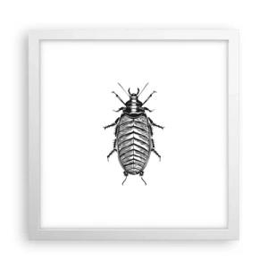 Póster en marco blanco - ¡Qué espécimen! - 30x30 cm