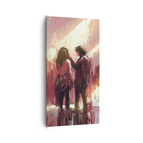 Cuadro sobre lienzo - Impresión de Imagen - El eterno espectáculo del amor - 65x120 cm