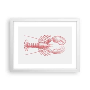 Póster en marco blanco - La reina de los fondos rocosos - 40x30 cm