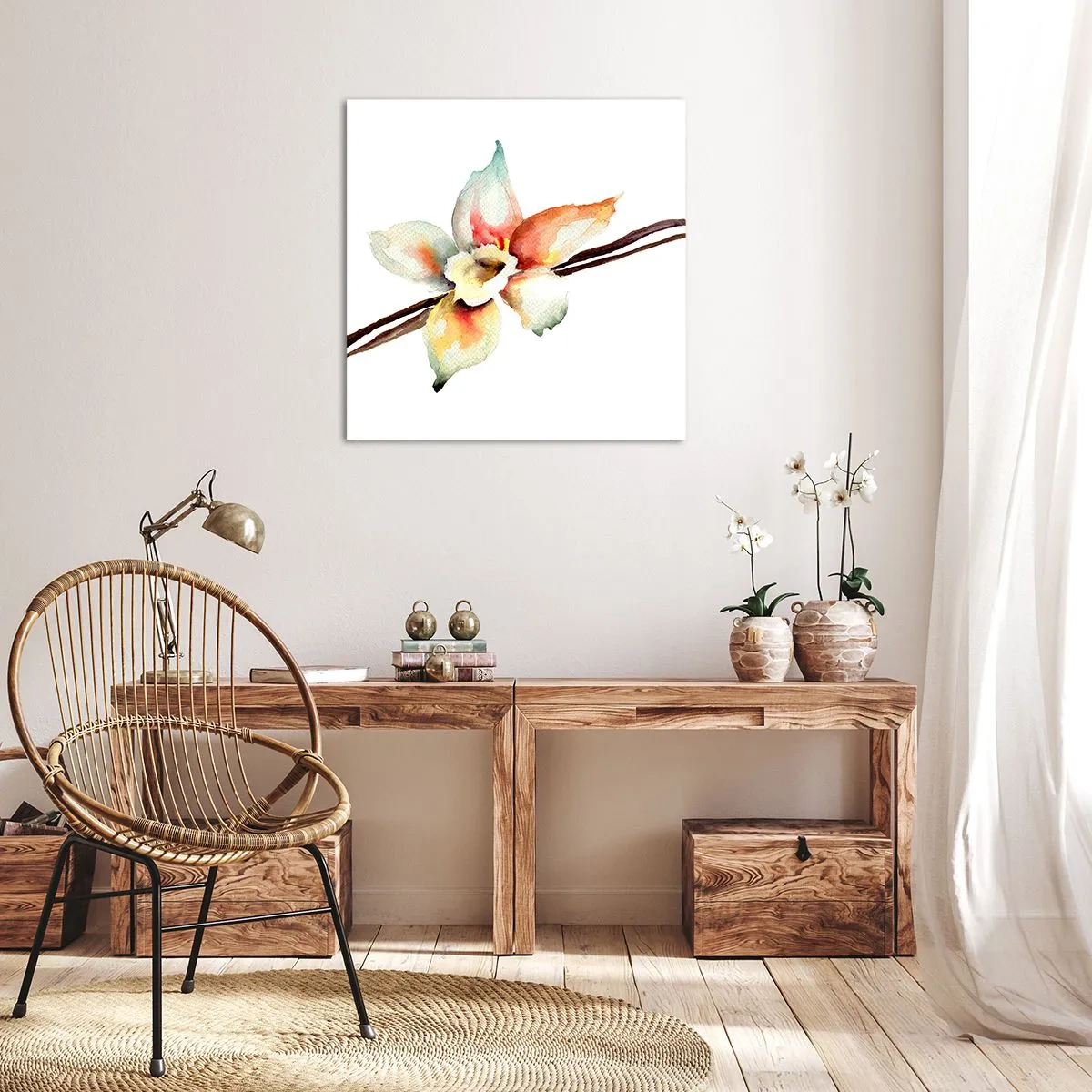 Cuadro sobre lienzo - Impresión de Imagen - Dulzura salpicada de pintura - 40x40 cm