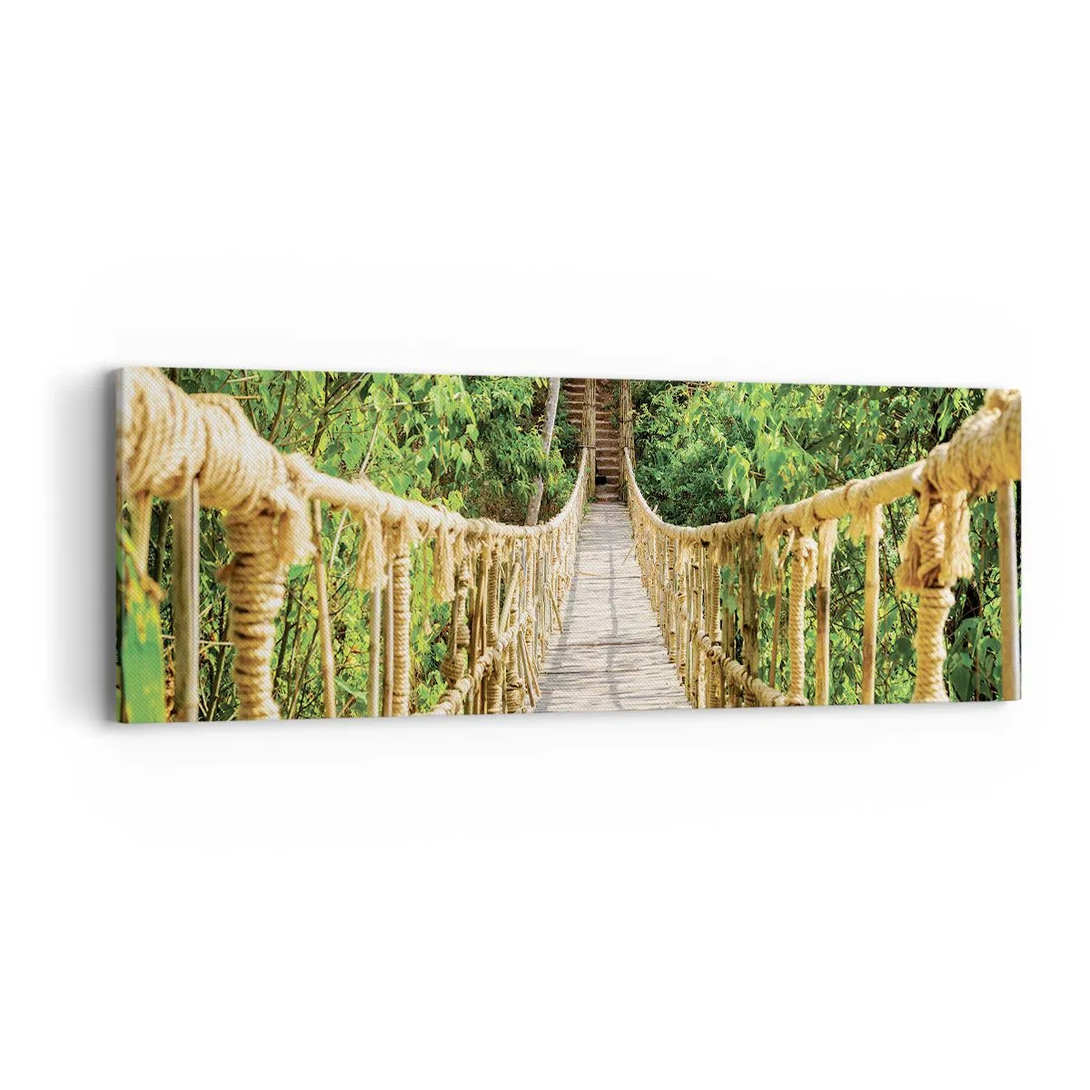 Cuadro sobre lienzo - Impresión de Imagen - Suspendido en verde - 90x30 cm