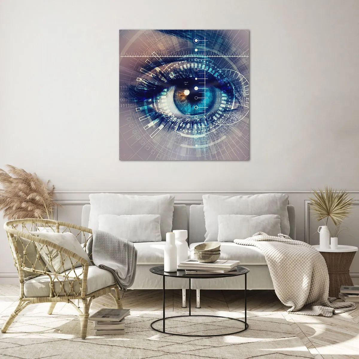 Cuadro sobre vidrio - Impresiones sobre Vidrio - Crees que me conoces - 50x50 cm