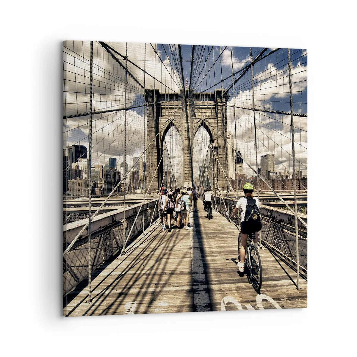 Cuadro sobre lienzo - Impresión de Imagen - En el corazón de la ciudad - 50x50 cm